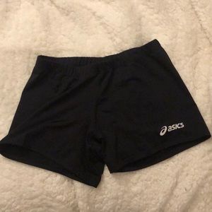 black asics spandex